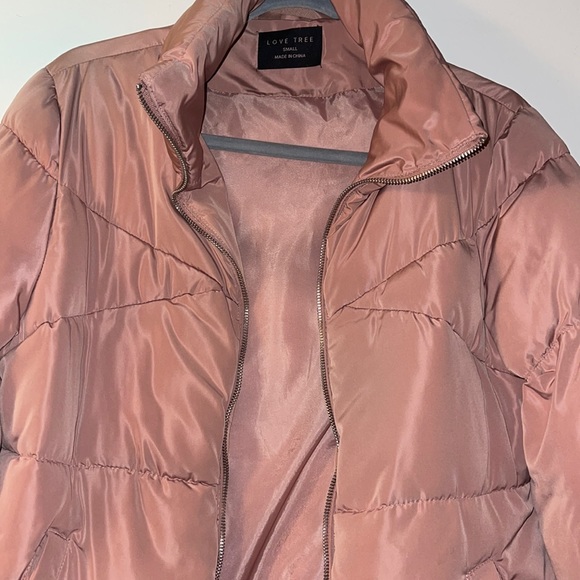 Pink Puffer Jacket Small Women - Picture 2 of 4